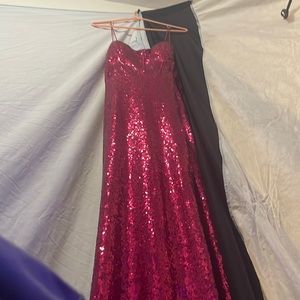 Pink back zip up dress, worn twice, perfect condition.